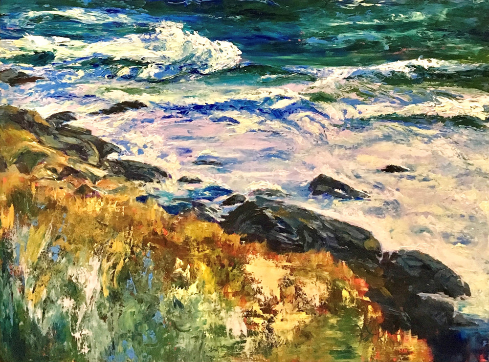 As Deep as the Ocean 36x48” Acrylic on Canvas