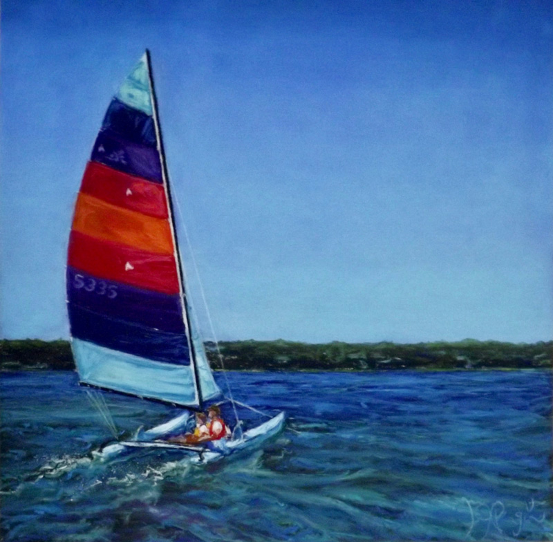 Hobie Cat Crossing the Bay