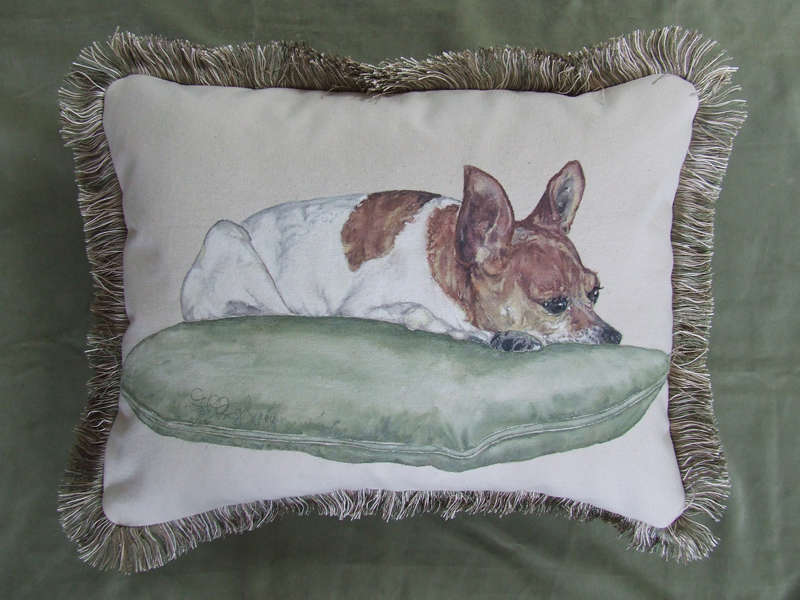 Peanut On A Pillow